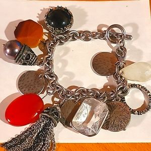 Gaudy Vintage Charm Bracelet - Bohemian Style